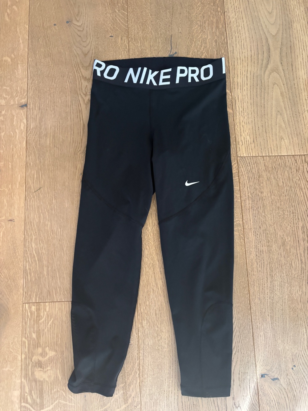 Nike Pro Crop Leggings, Black, M